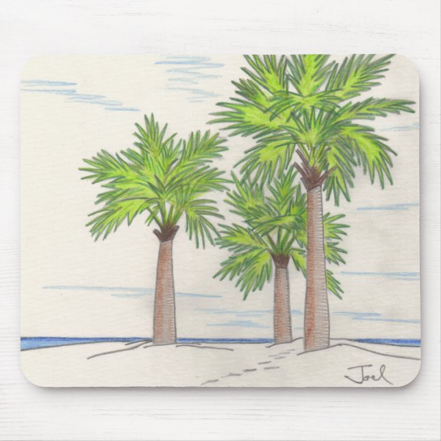THREE PALMS mousepad (Front)