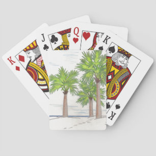 THREE PALMS playing cards