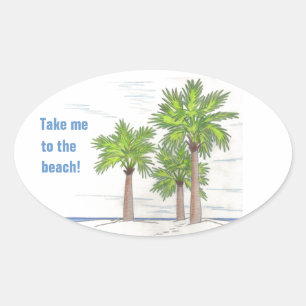 THREE PALMS stickers (4)