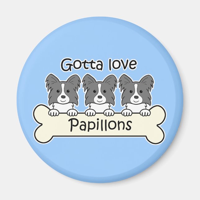 Three Papillons Magnet (Front)