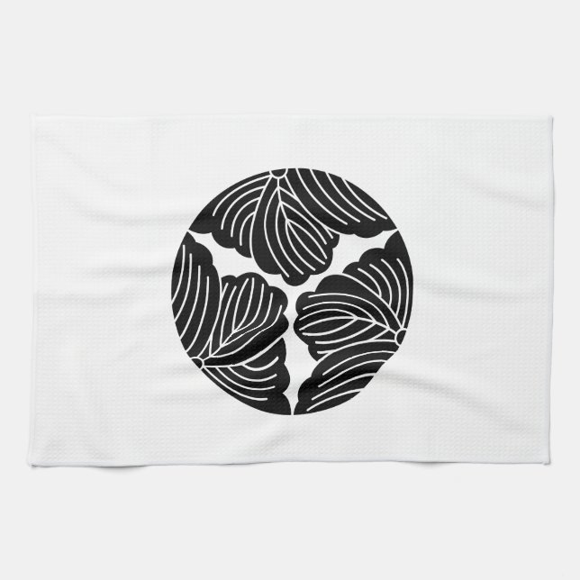 Three-part ivy tea towel (Horizontal)
