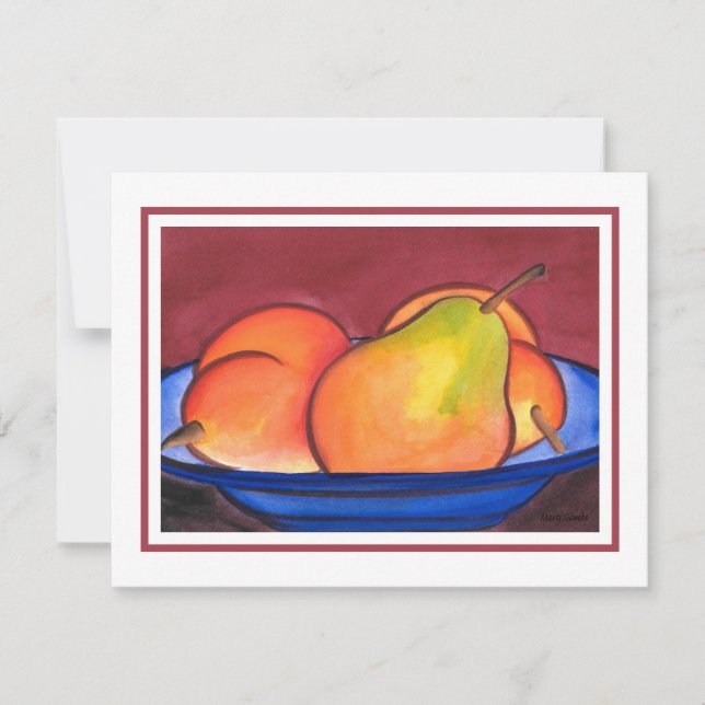 Three Pears  Card (Front)