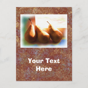 Three Pears Postcard