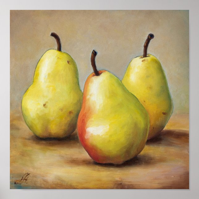 Three Pears Poster (Front)