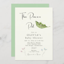 Three Peas in a Pod Baby Shower