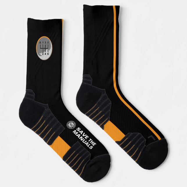 THREE PEDAL NATION Crew Socks (Right)