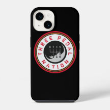 THREE PEDAL NATION iPhone case