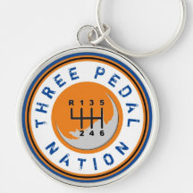 THREE PEDAL NATION Keychain