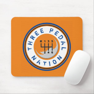THREE PEDAL NATION MOUSE MAT
