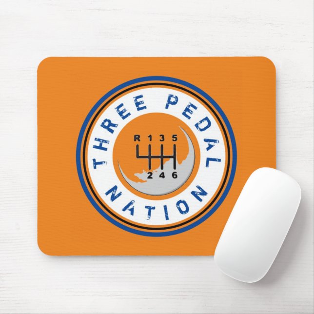 THREE PEDAL NATION MOUSE MAT (With Mouse)