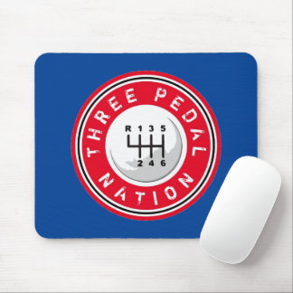 THREE PEDAL NATION MOUSE MAT