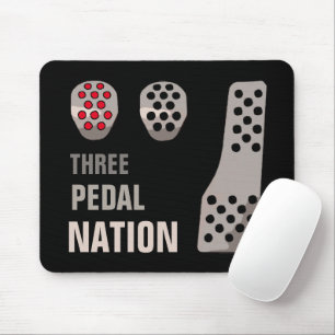 THREE PEDAL NATION MOUSE MAT