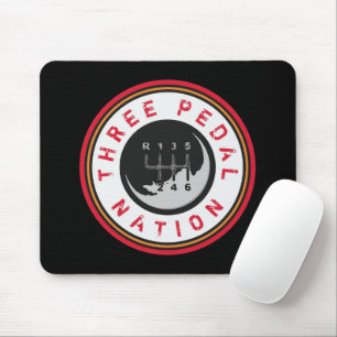 THREE PEDAL NATION MOUSE MAT