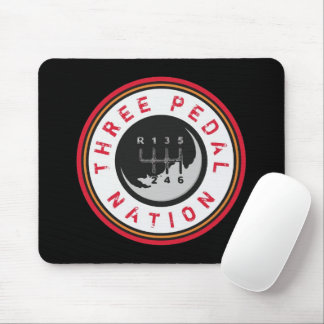 THREE PEDAL NATION MOUSE MAT