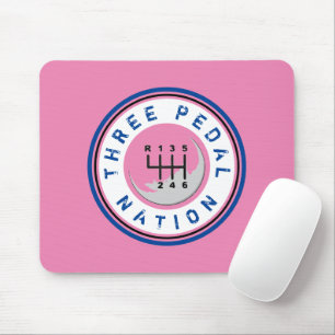 THREE PEDAL NATION MOUSE MAT