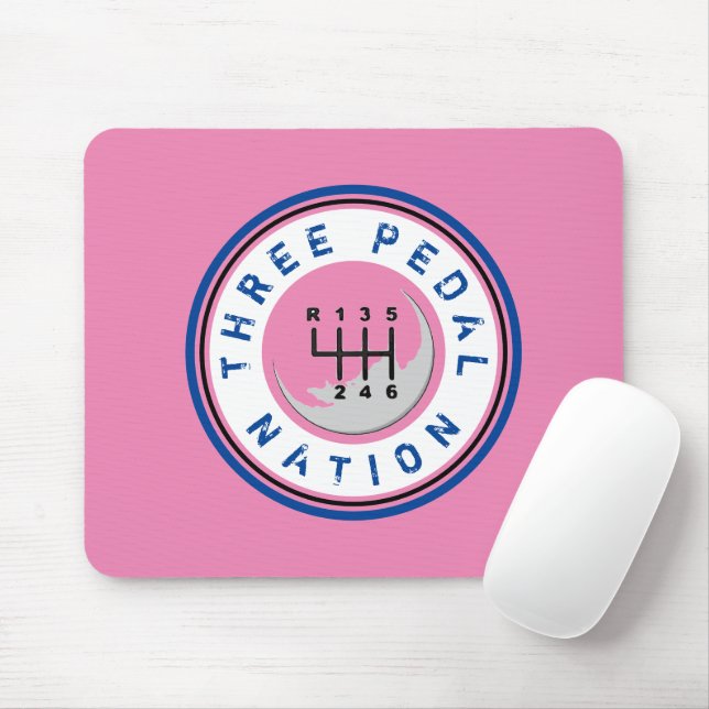 THREE PEDAL NATION MOUSE MAT (With Mouse)