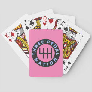THREE PEDAL NATION PLAYING CARDS