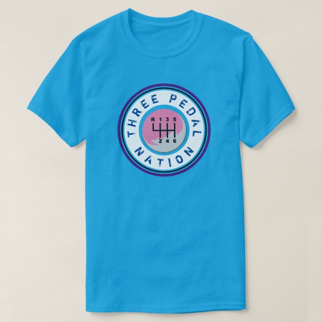 THREE PEDAL NATION T-Shirt (Design Front)