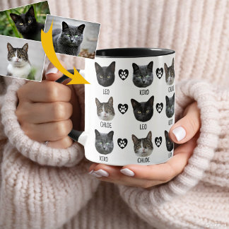 Three Pet Faces, Create Your Own Photo  Mug
