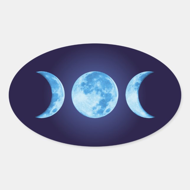 Three Phase Moon Sticker (Front)