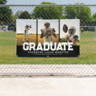 Three photo graduate bold sporty black graduation