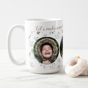 Three Photo Merry Moments Holiday  Coffee Mug