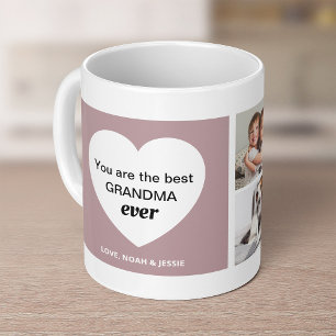 Three Photos and a Heart   Best Grandma Ever Coffee Mug