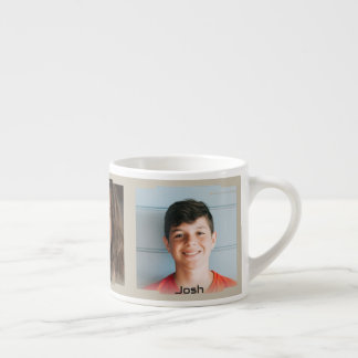 Three photos and name, beige Sci-Fi Frame Espresso Cup