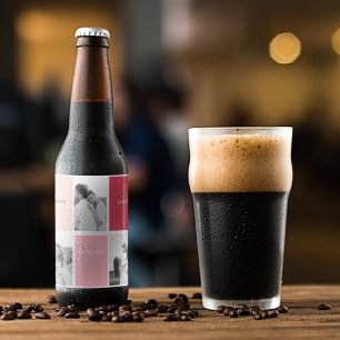 Three Photos   Happy Valentines Day Beer Bottle Label