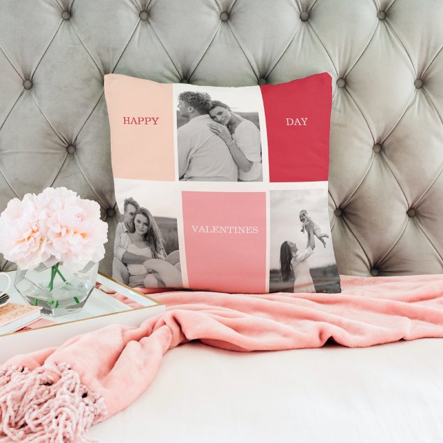 Three Photos | Happy Valentines Day Cushion (Creator Uploaded)