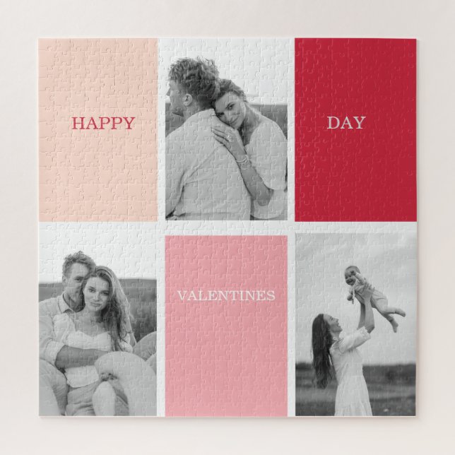 Three Photos | Happy Valentines Day Jigsaw Puzzle (Vertical)