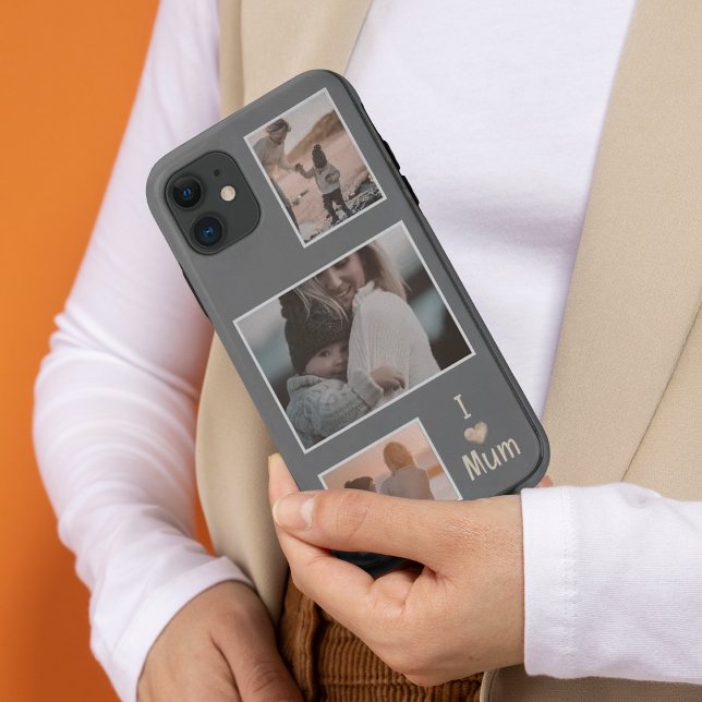 Three Photos Mother's day grey iPhone Case (Creator Uploaded)