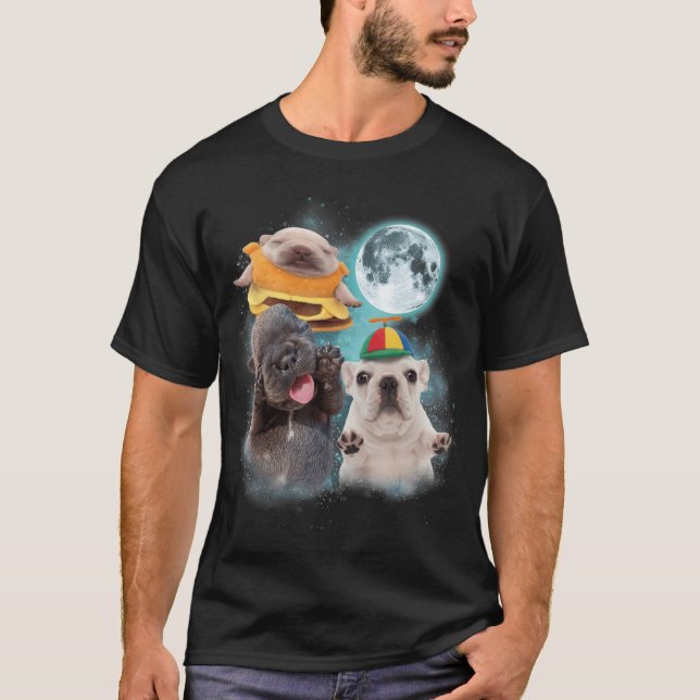 Three Pibble Moon Funny Pibble Meme for Men Women  T-Shirt (Front)