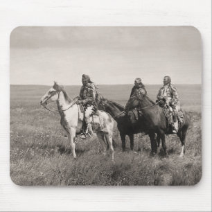 Three Piegan Blackfeet Chiefs - vintage Mouse Mat