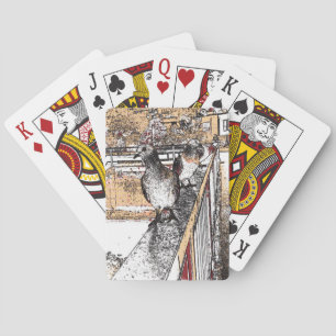 Three Pigeons  Playing Cards