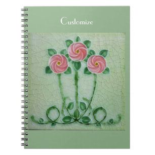 Three Pink Roses Thunder_Cove Notebook