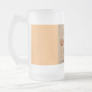 Three-pointer Frosted Glass Beer Mug