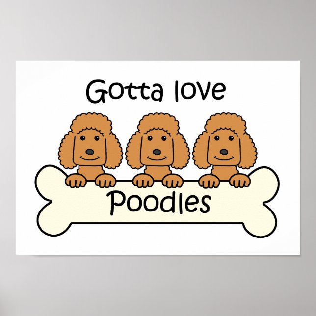 Three Poodles Poster (Front)