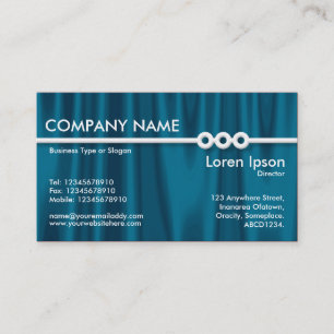 Three Portholes Line - Drapery 01 Business Card