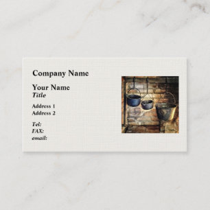 Three Pots in Colonial Kitchen Business Card