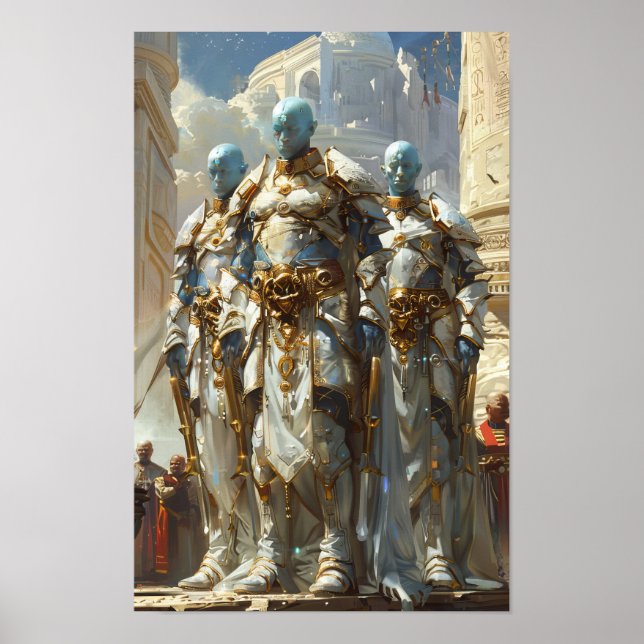 Three Powerful Anunnaki Gods Poster (Front)