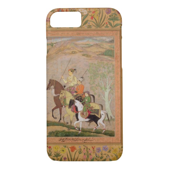 Three Princes Going Hunting, c.1635 (gouache on pa Case-Mate iPhone Case (Back)