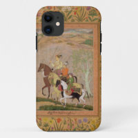 Three Princes Going Hunting, c.1635 (gouache on pa