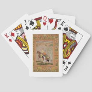 Three Princes Going Hunting, c.1635 (gouache on pa Playing Cards