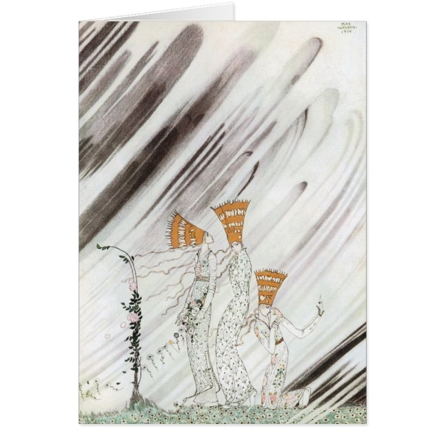 Three Princesses in Blue Mountain by Kay Nielsen (Front)