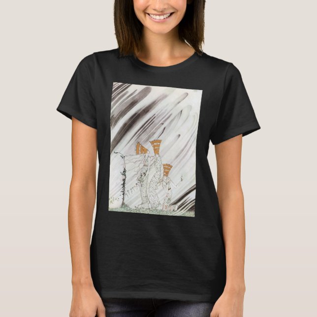 Three Princesses in Blue Mountain by Kay Nielsen T-Shirt (Front)