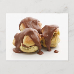 three profiteroles postcard