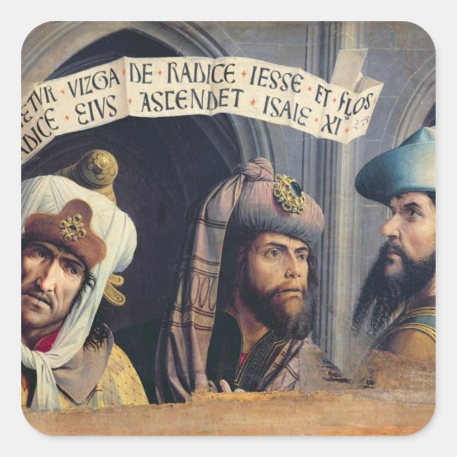 Three Prophets, Provence School Square Sticker (Front)