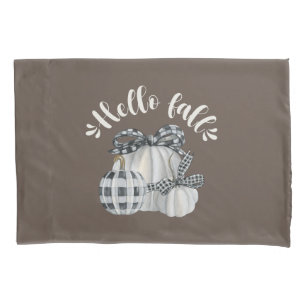 Three Pumpkin Hello Fall Pillowcase