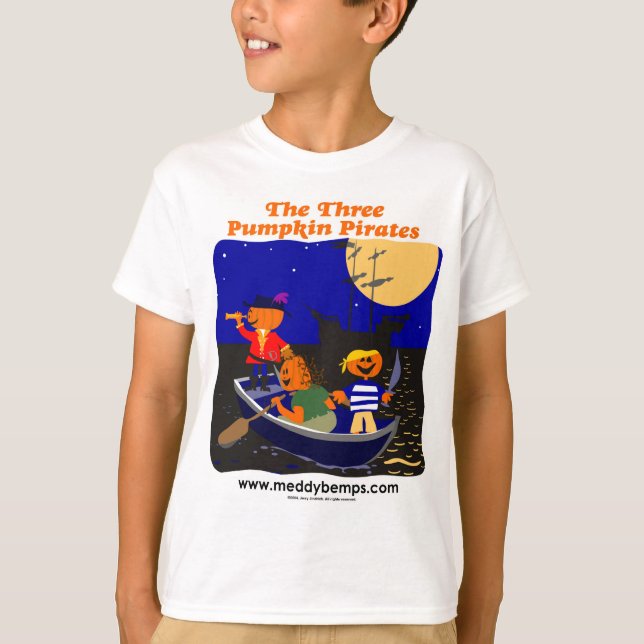 Three Pumpkin Pirates T-Shirt (Front)